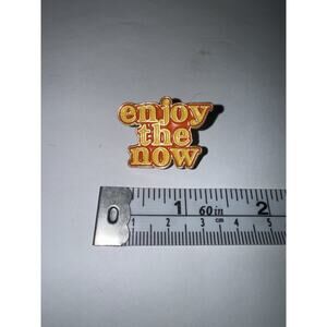 Enjoy The Now Brooch Pin
